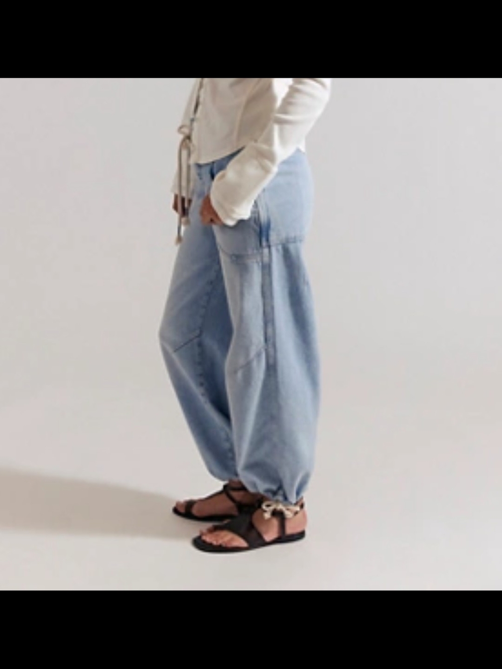 We The Free Love Language Pull-On Jeans - Color No Drama NWT